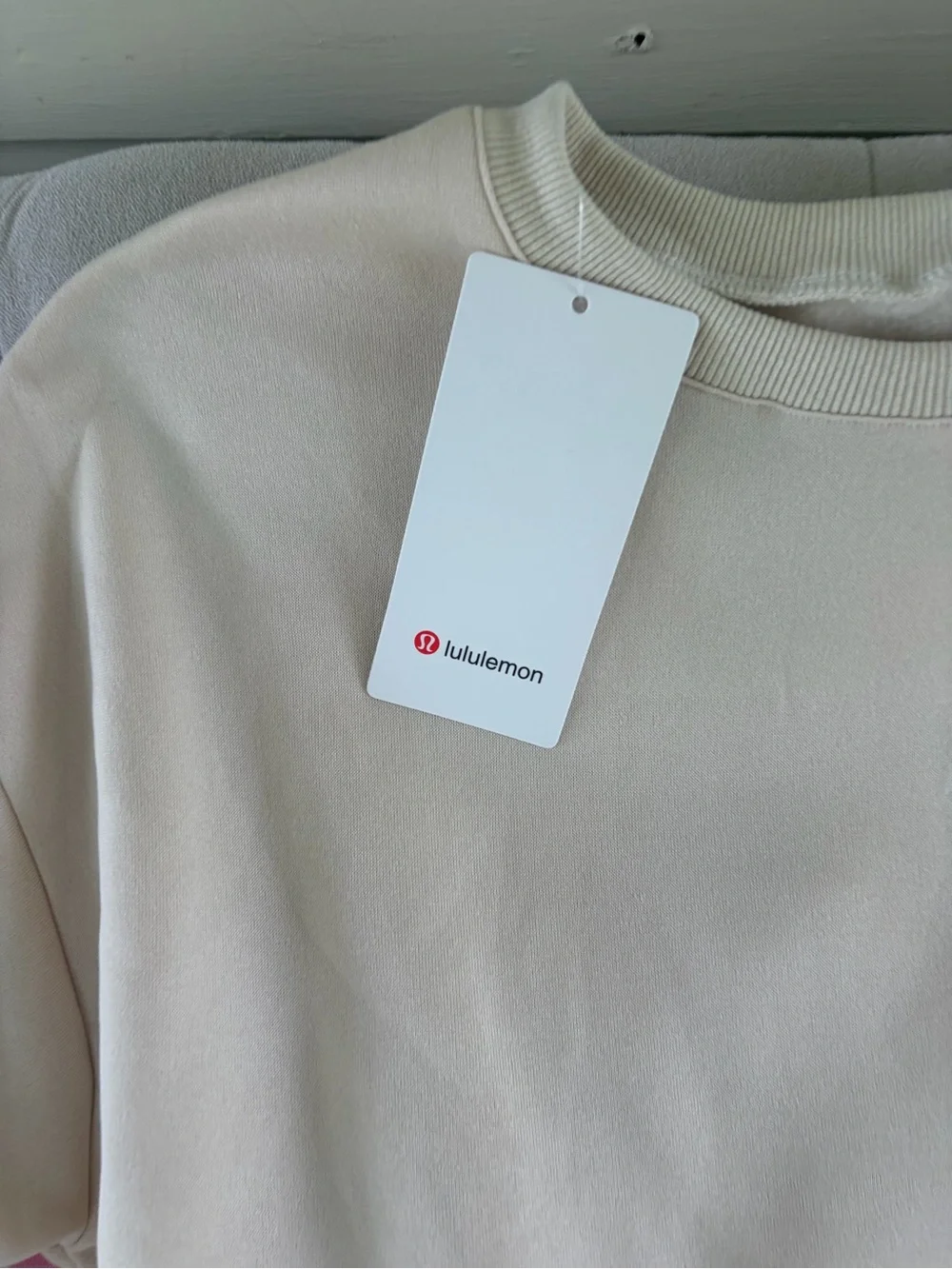 lululemon athletica Light Cream yellow Crewneck Pullover - Picture 2 of 6